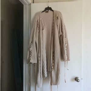 Distressed sweater